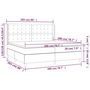 Voir la diapositive 6 : VIDAXL Sommier a lattes de lit matelas et LED Marron fonce 200x200 cm