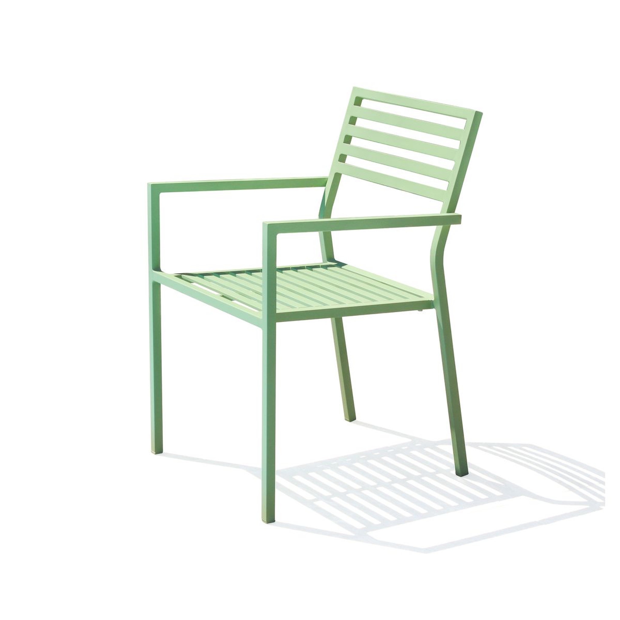 Voir la diapositive 2 : City Garden Fauteuil de jardin empilable - Aluminium - Lagune- GASTON