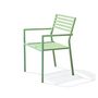 Voir la diapositive 2 : City Garden Fauteuil de jardin empilable - Aluminium - Lagune- GASTON