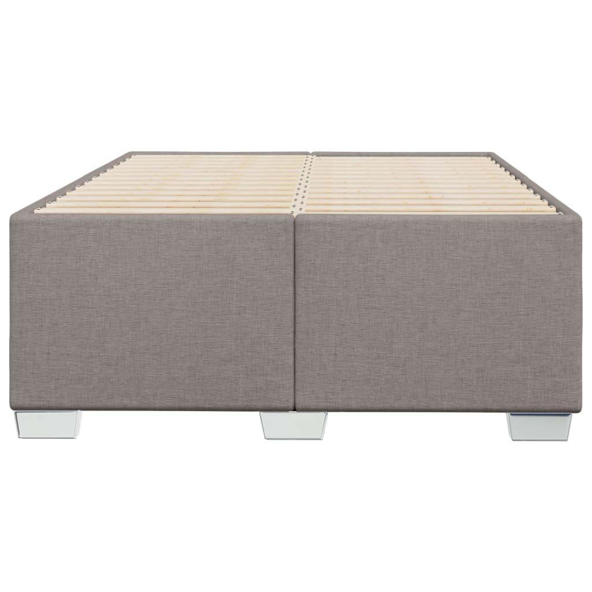 Voir la diapositive 4 : VIDAXL Cadre de lit sans matelas taupe 120x200 cm tissu