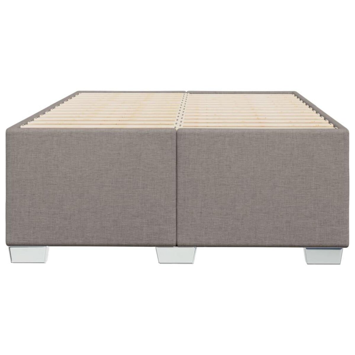 VIDAXL Cadre de lit sans matelas taupe 120x200 cm tissu