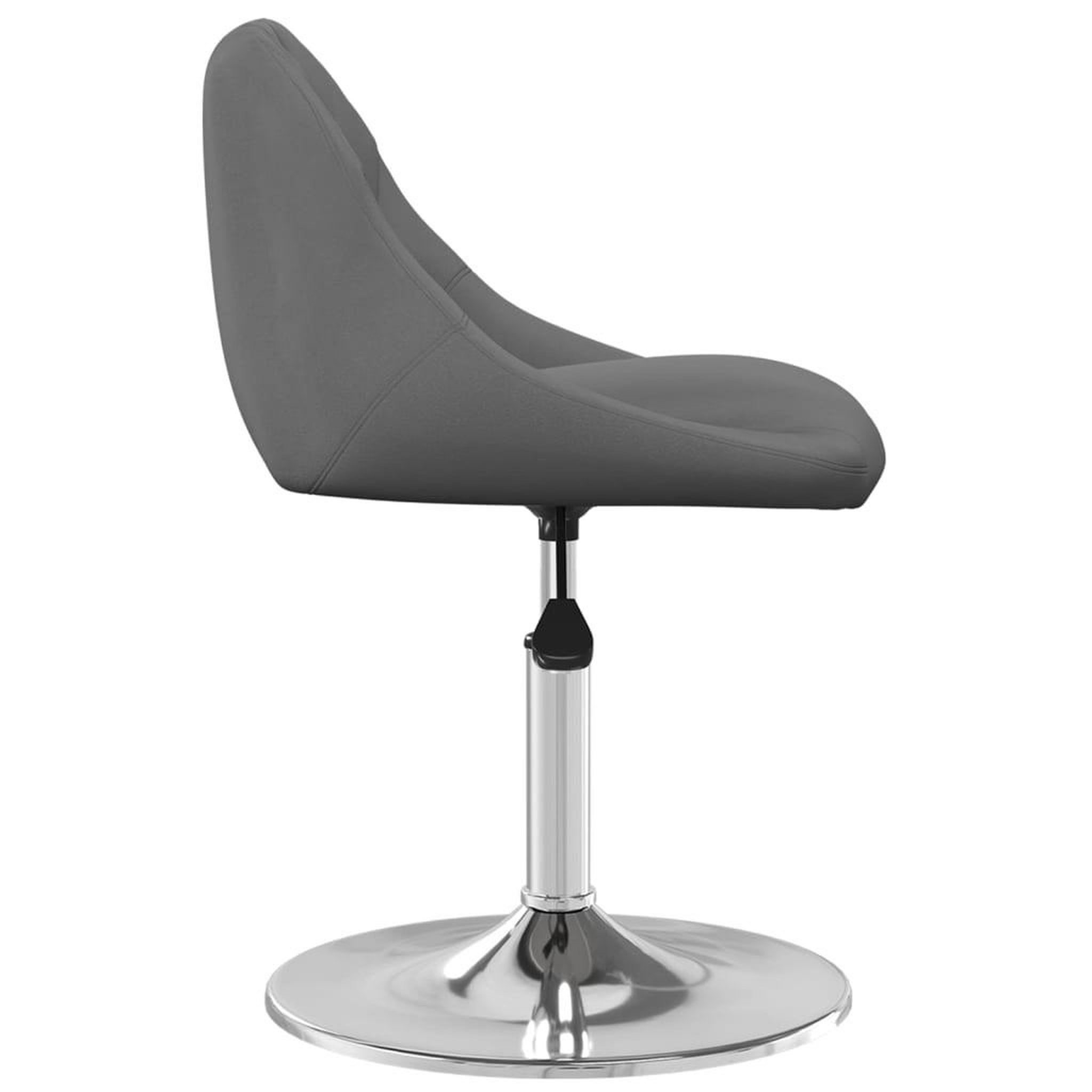 Voir la diapositive 4 : VIDAXL Chaises pivotantes a manger lot de 4 Gris fonce Velours