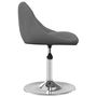 Voir la diapositive 4 : VIDAXL Chaises pivotantes a manger lot de 4 Gris fonce Velours