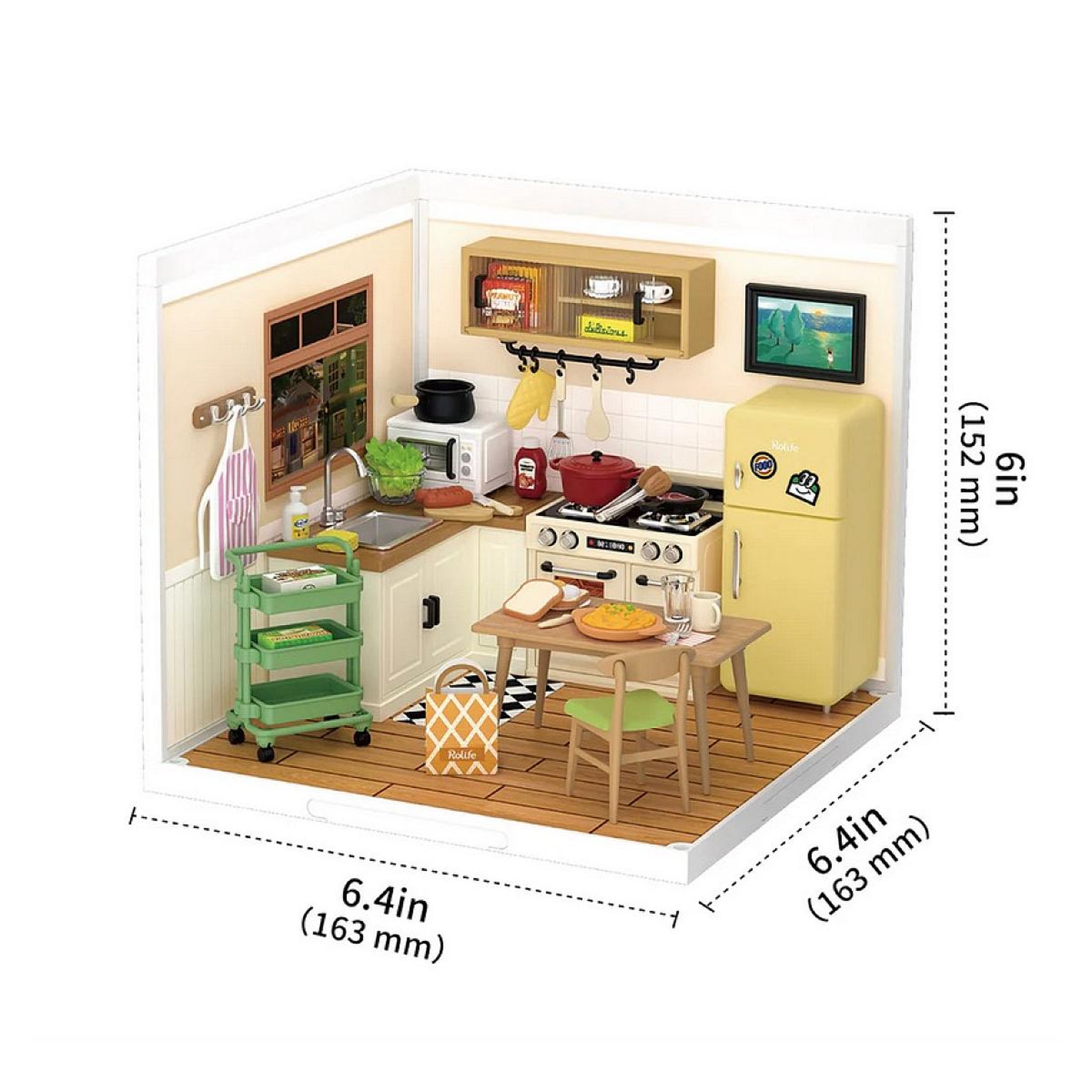Voir la diapositive 2 : ROBOTIME Maquette Super Creator Happy Meals Kitchen