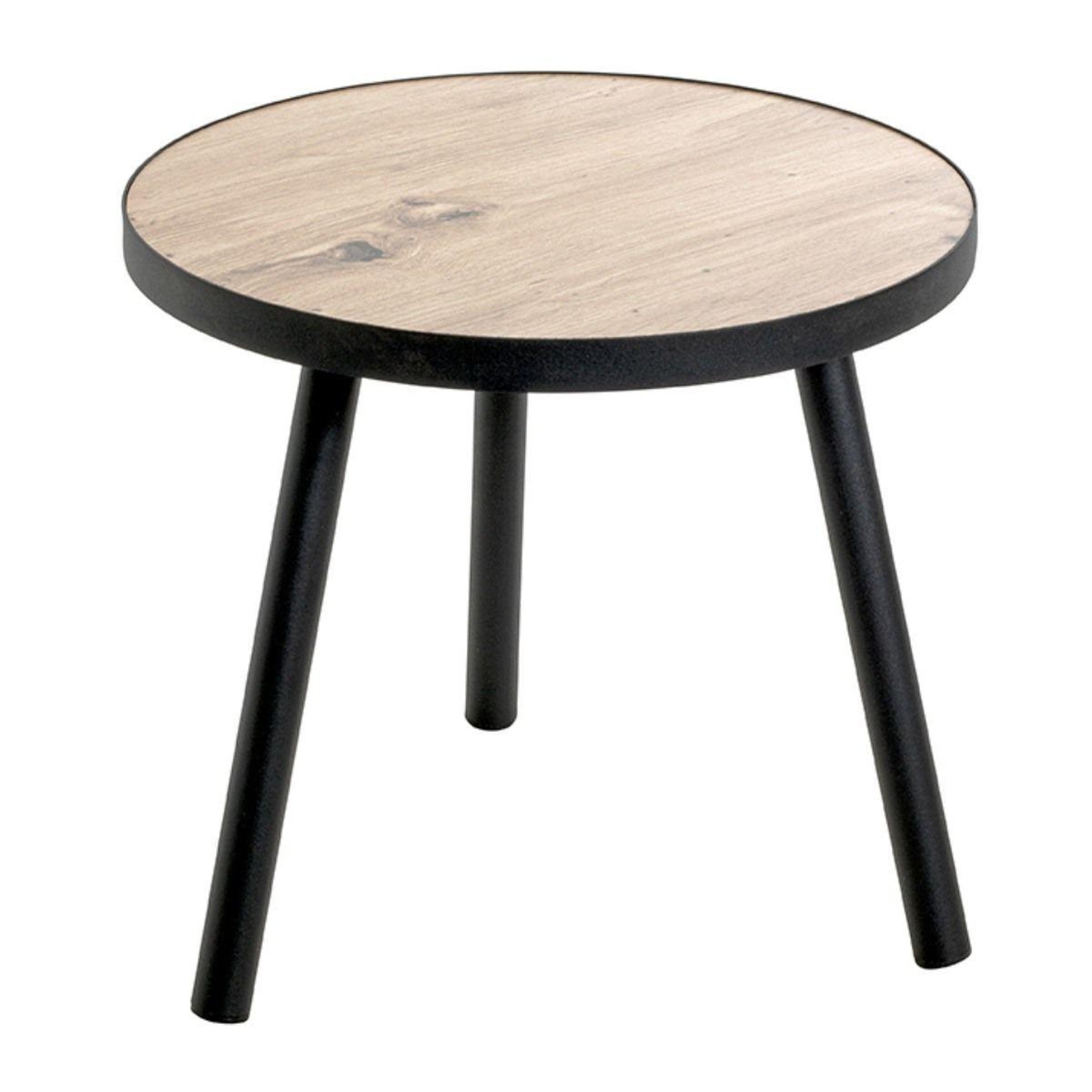 Paris Prix Table d'appoint  miranda  40cm chêne & noir