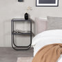Voir la diapositive 3 : Paris Prix Table de Chevet en Verre  Rocker  70cm Noir