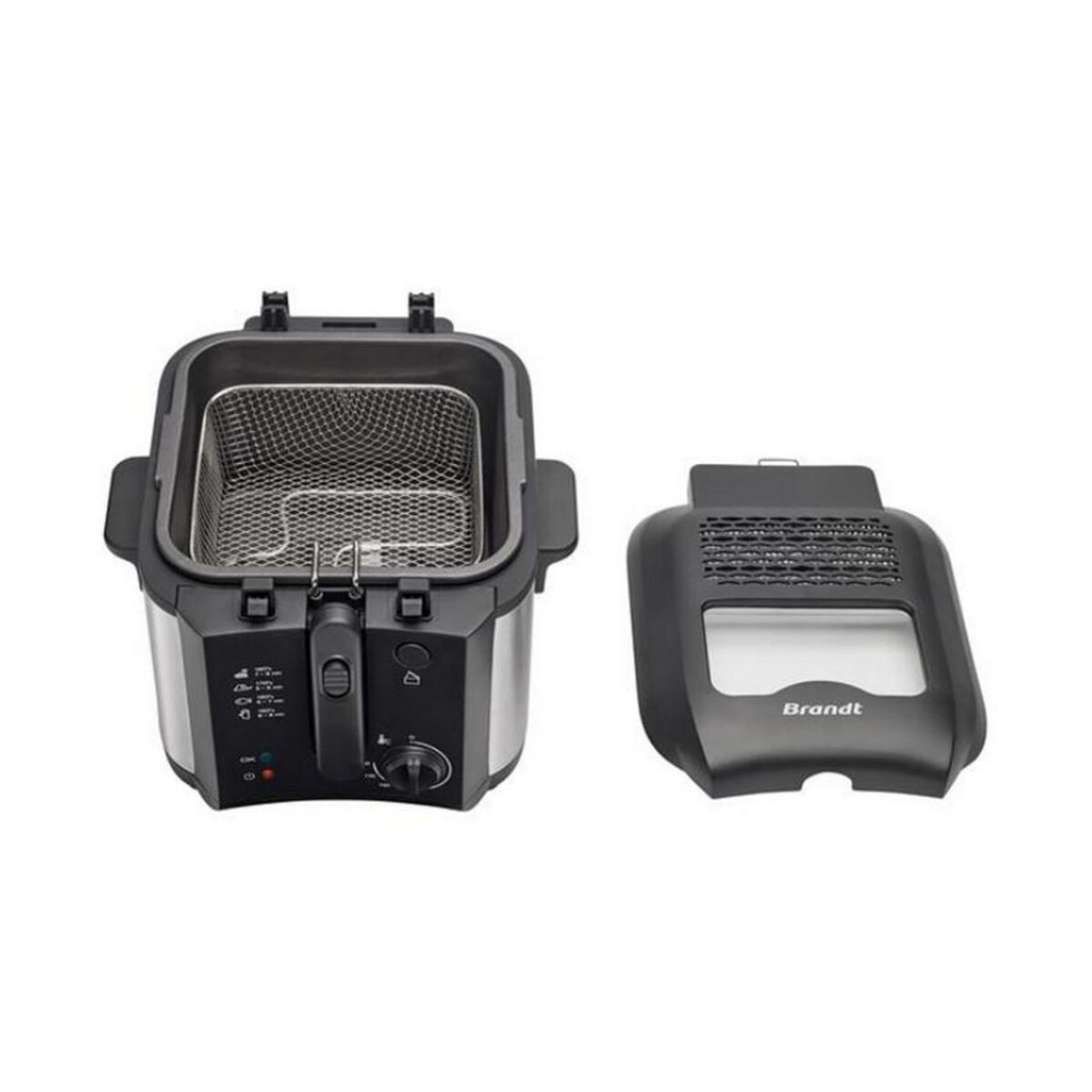 BRANDT Friteuse 2,5l 1600w noir/inox - fri30x