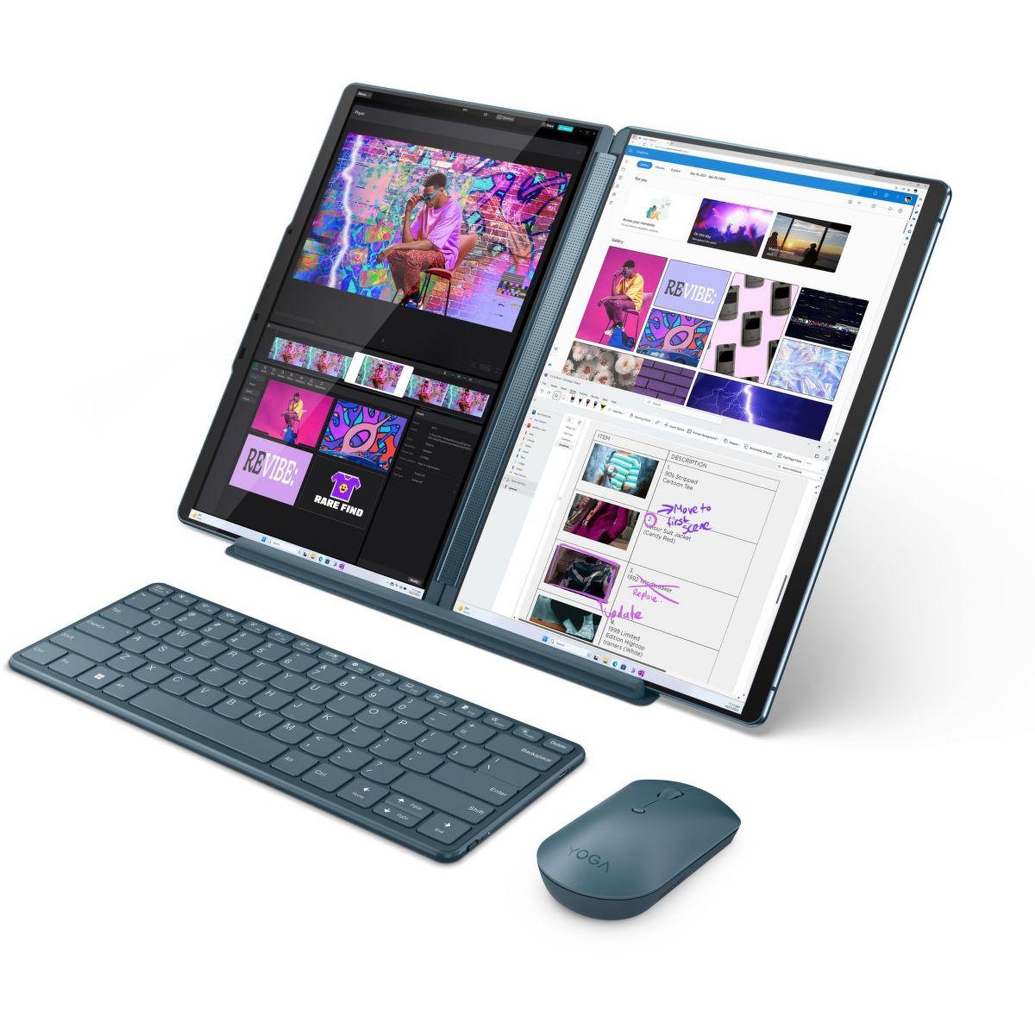 Voir la diapositive 2 : Lenovo PC Hybride Yoga Book 9 13IMU9 OLED EVO