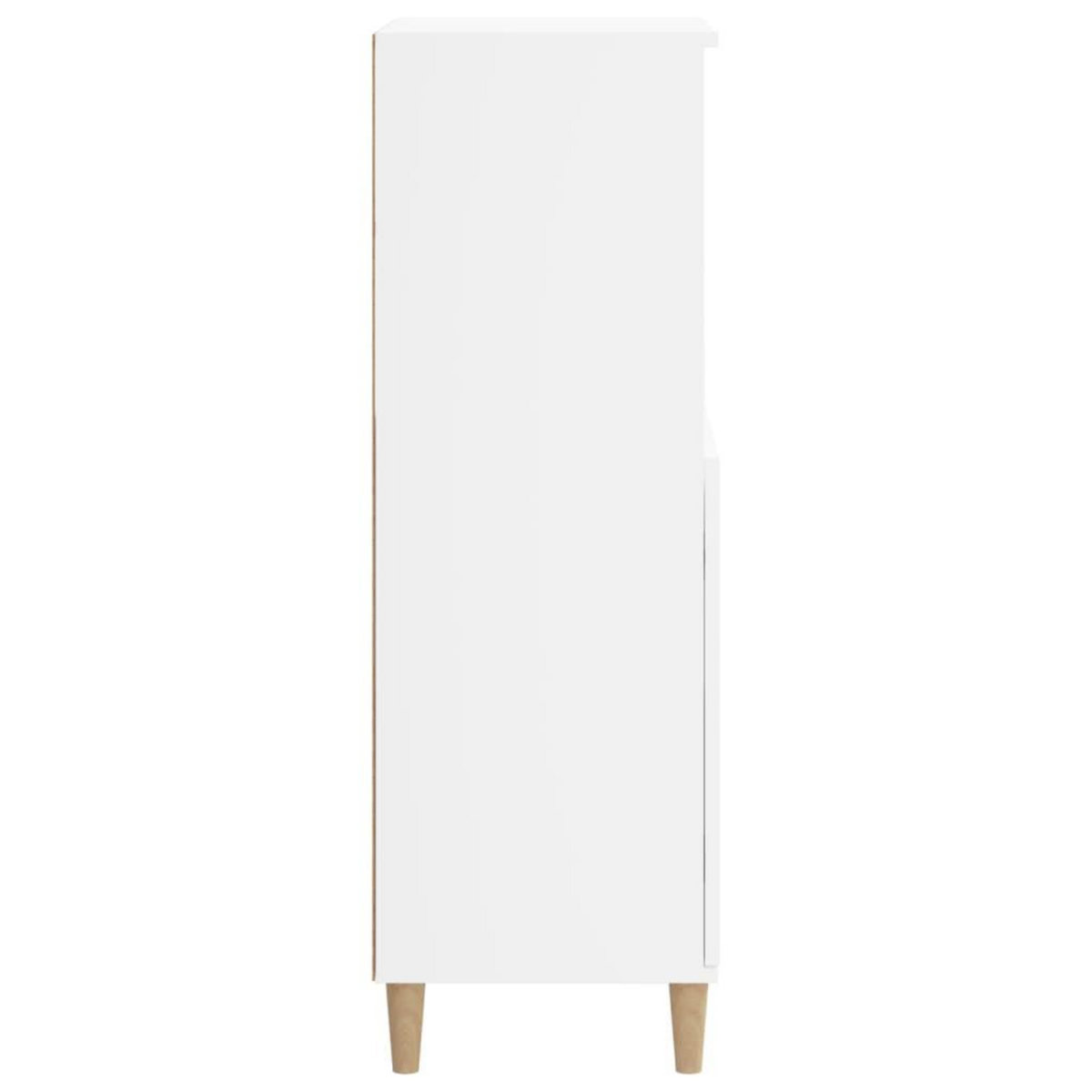 VIDAXL Buffet haut Blanc 60x36x110 cm Bois d'ingenierie