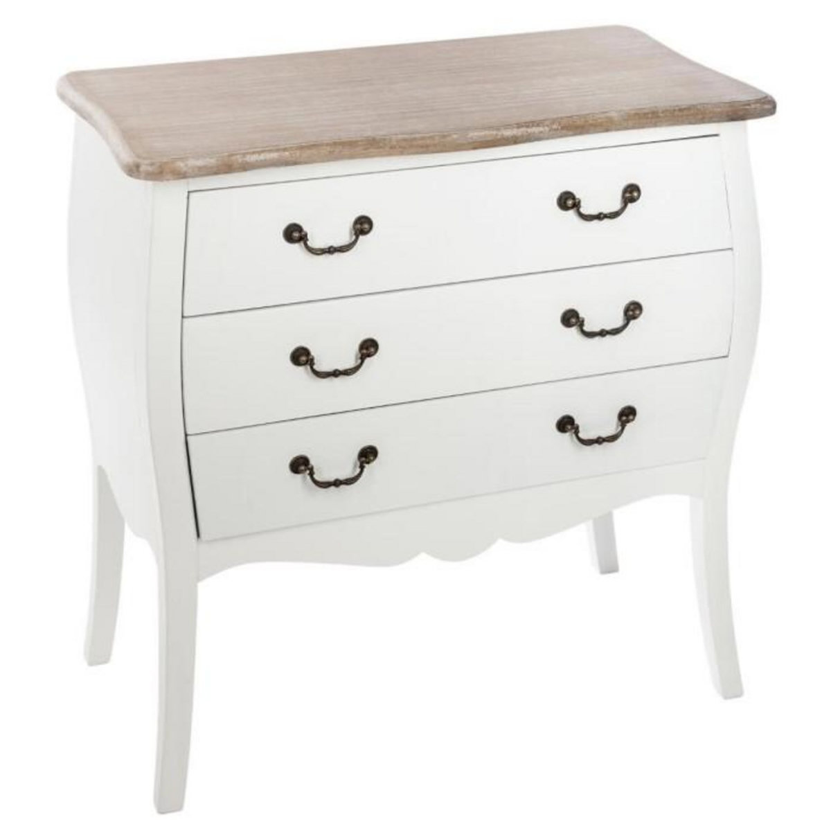 ATMOSPHERA Commode 3 Tiroirs  Chrysa  76cm Naturel