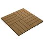 Voir la diapositive 2 : VIDAXL Carreau de terrasse en relief 11 pcs WPC 30x30 cm 1 m^2