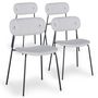 Voir la diapositive 2 : Paris Prix Lot de 4 Chaises Design  Tyler  80cm Gris