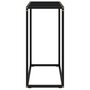 Voir la diapositive 3 : VIDAXL Table console Noir 60x35x75 cm Verre trempe