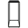 Voir la diapositive 3 : VIDAXL Table console Noir 60x35x75 cm Verre trempe