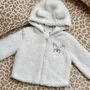 Voir la diapositive 4 : Petit Béguin Veste à capuche zippé bébé en sherpa Chou lapinou