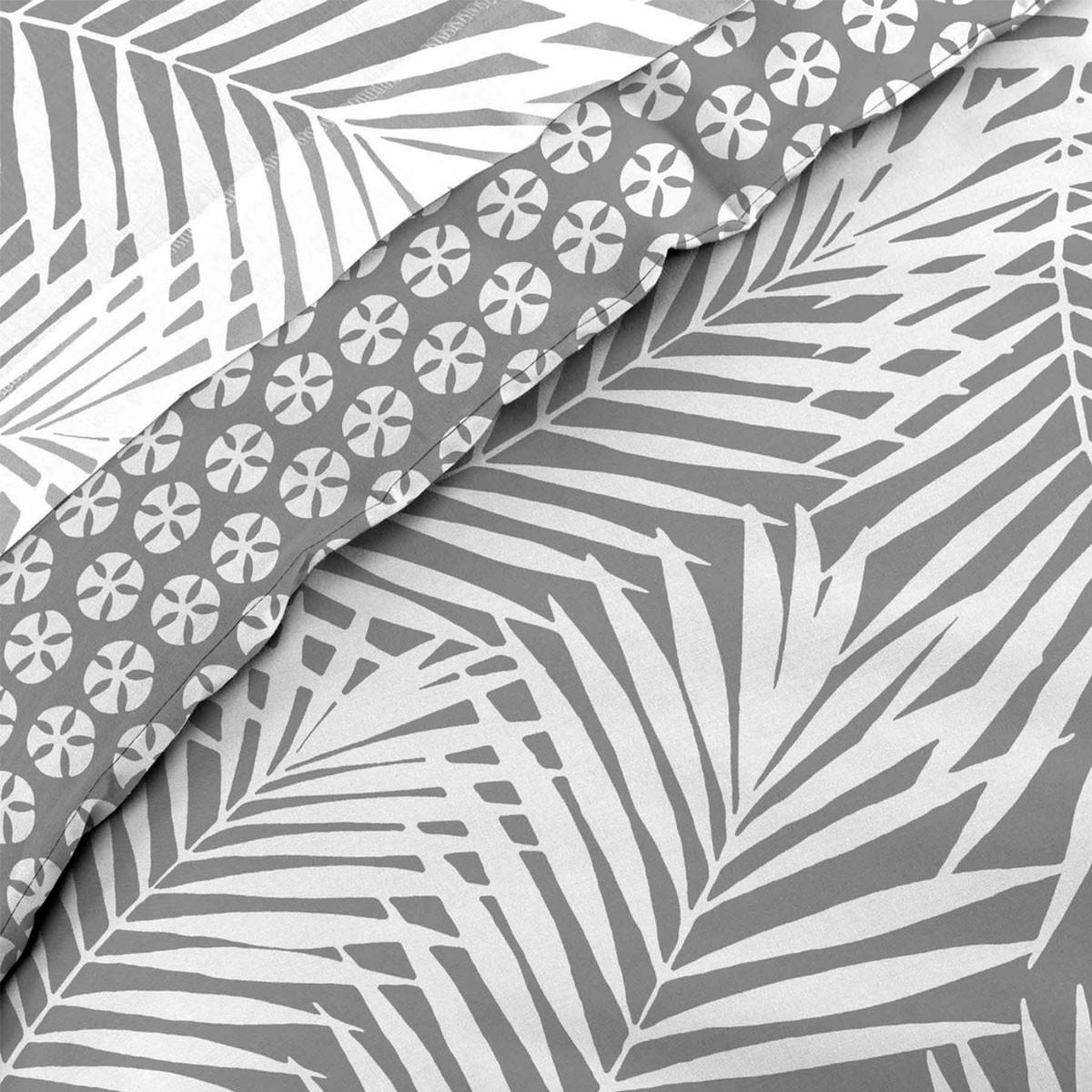 Voir la diapositive 2 : Douceur d'Intérieur Housse de couette  botania  240x220cm gris