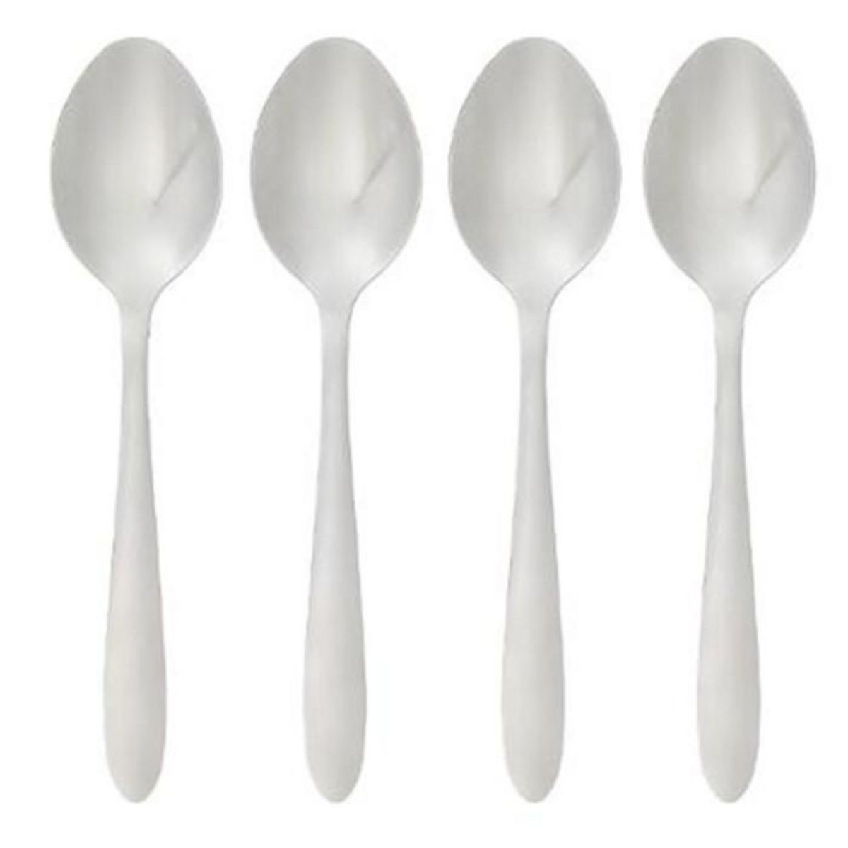 SECRET DE GOURMET Lot de 4 Cuillères à Soupe Inox  Nevis  19cm Argent
