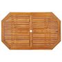 Voir la diapositive 5 : VIDAXL Ensemble à manger de jardin 5 pcs Bois d acacia solide