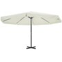 Voir la diapositive 1 : VIDAXL Parasol Blanc Aluminium 500 cm