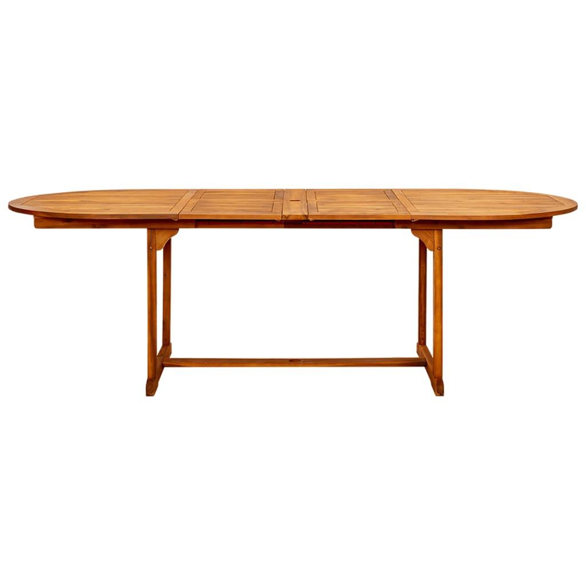 Voir la diapositive 5 : VIDAXL Table a dîner de jardin (160-240)x100x75cm Bois d'acacia massif