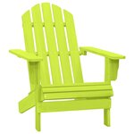 VIDAXL Chaise de jardin Adirondack bois de sapin massif vert