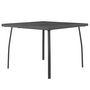 Voir la diapositive 2 : VIDAXL Table de jardin anthracite 100x100x72 cm Treillis d'acier