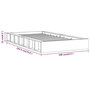 Voir la diapositive 6 : VIDAXL Cadre de lit sans matelas blanc 90x190 cm bois massif