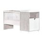 Voir la diapositive 2 : BABY PRICE  Lit bébé combiné 120x60 évolutif en 90x190cm SCANDI,  coloris gris 