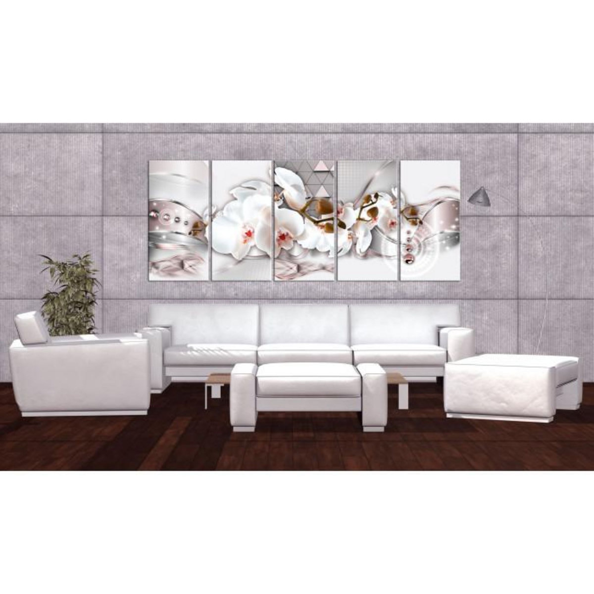 Paris Prix Tableau Imprimé  Orchises & Triangles