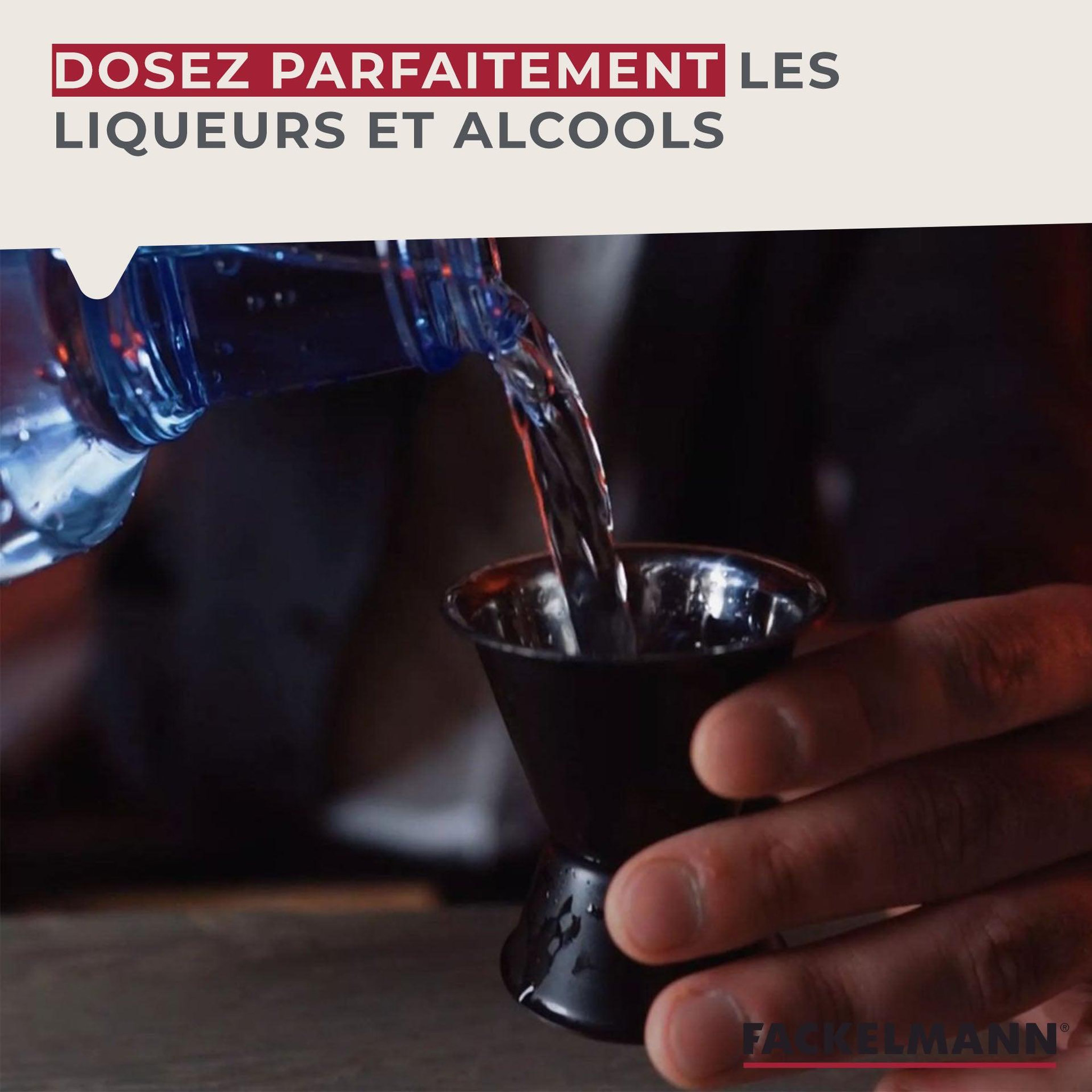 Voir la diapositive 5 : Fackelmann Doseur à cocktail 2 et 4 cl fackelmann spectre