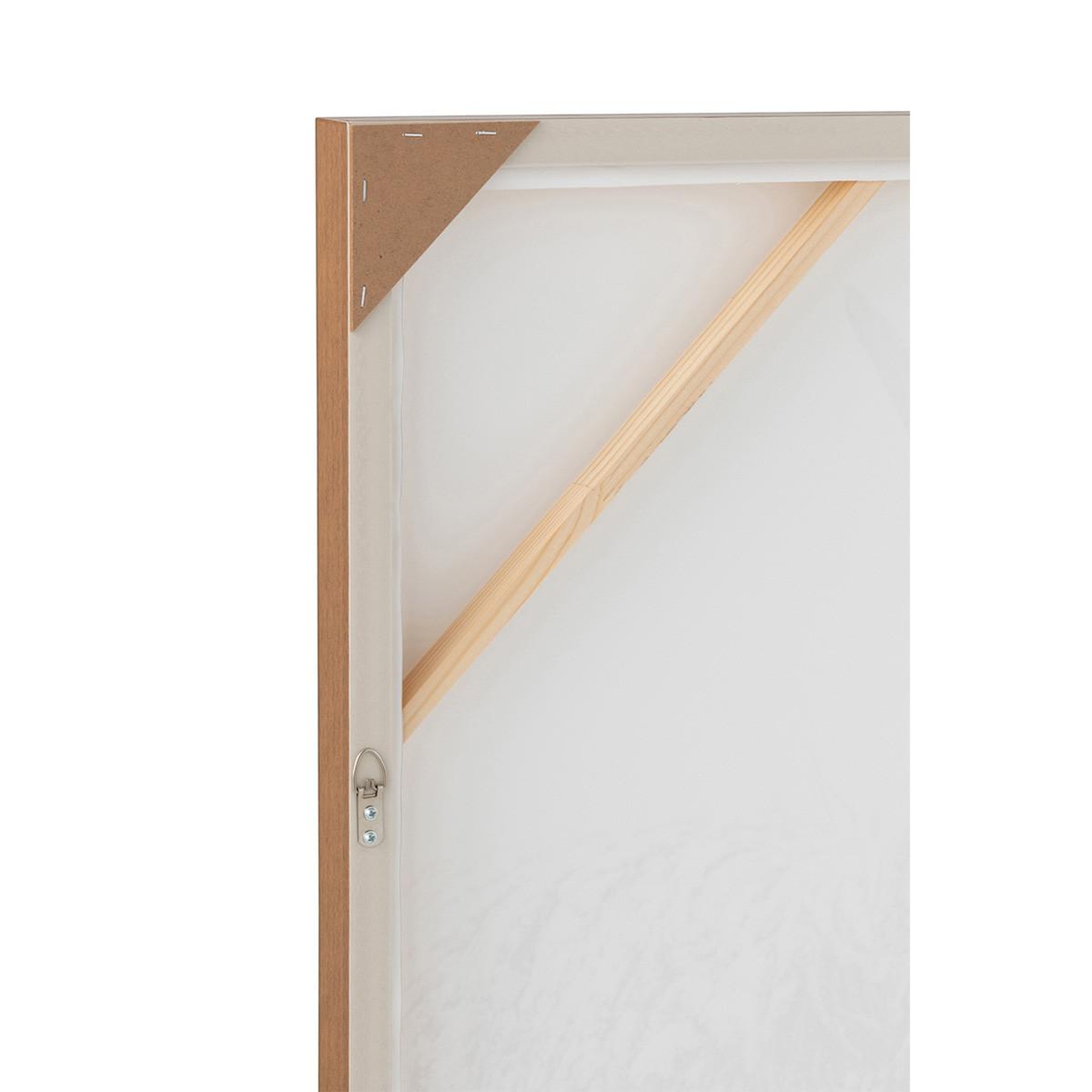 Voir la diapositive 3 : J-LINE Tableau imprimé déco  tête de yack  103x143cm marron