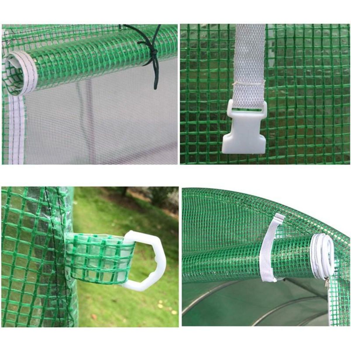 EUROSPEN Bâche armée pour serre de jardin tunnel 7m2 Green Roof