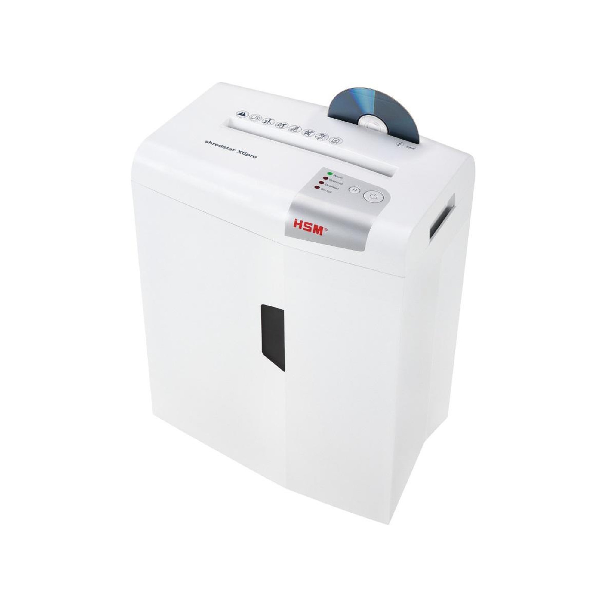 Voir la diapositive 6 : Hsm Destructeur de documents 6 feuilles coupe particules 2x15mm - 1046111