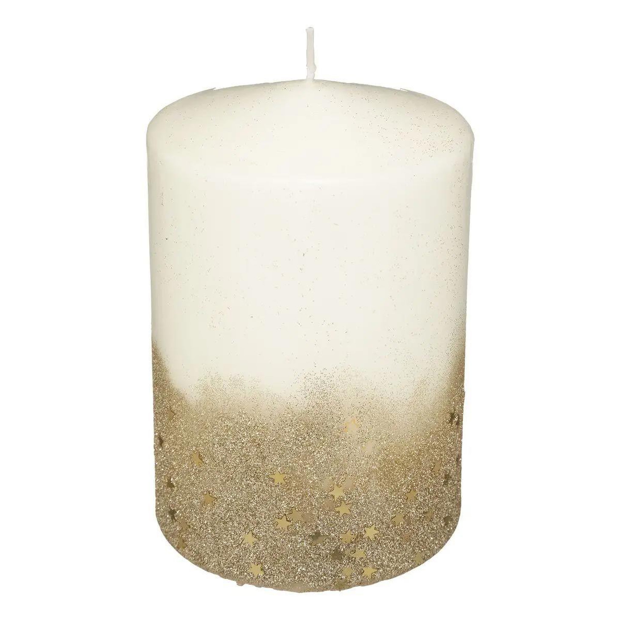 ATMOSPHERA Bougie déco paillettes  colorama  90g or