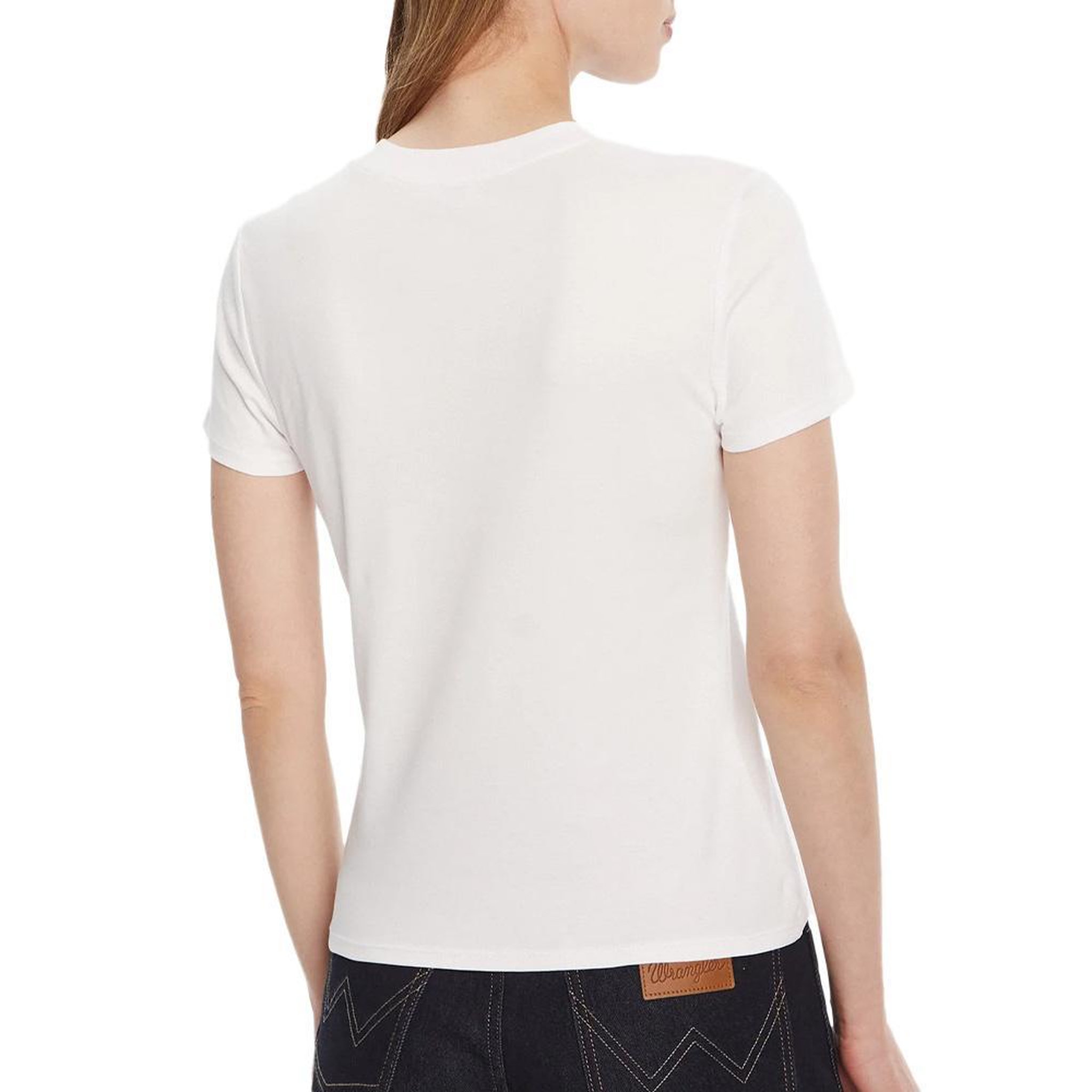 Voir la diapositive 2 : CALVIN KLEIN JEANS T-Shirt Blanc Femme Calvin Klein Jeans Supima