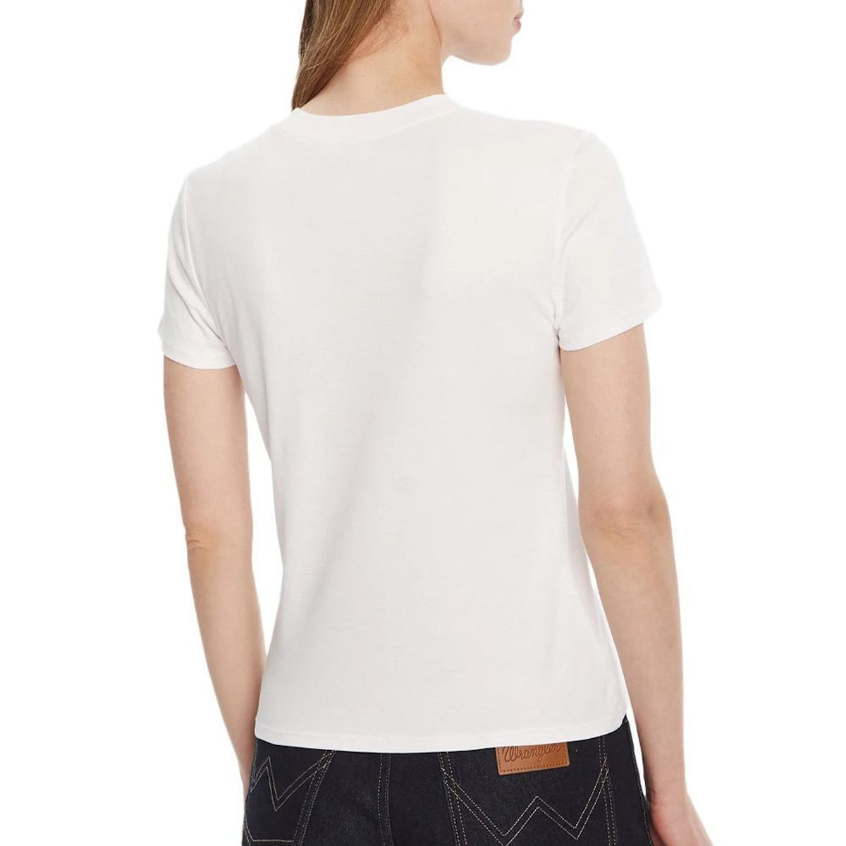CALVIN KLEIN JEANS T-Shirt Blanc Femme Calvin Klein Jeans Supima