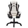 Voir la diapositive 4 : VIDAXL Fauteuil de jeux video avec LED RVB Blanc et noir Similicuir