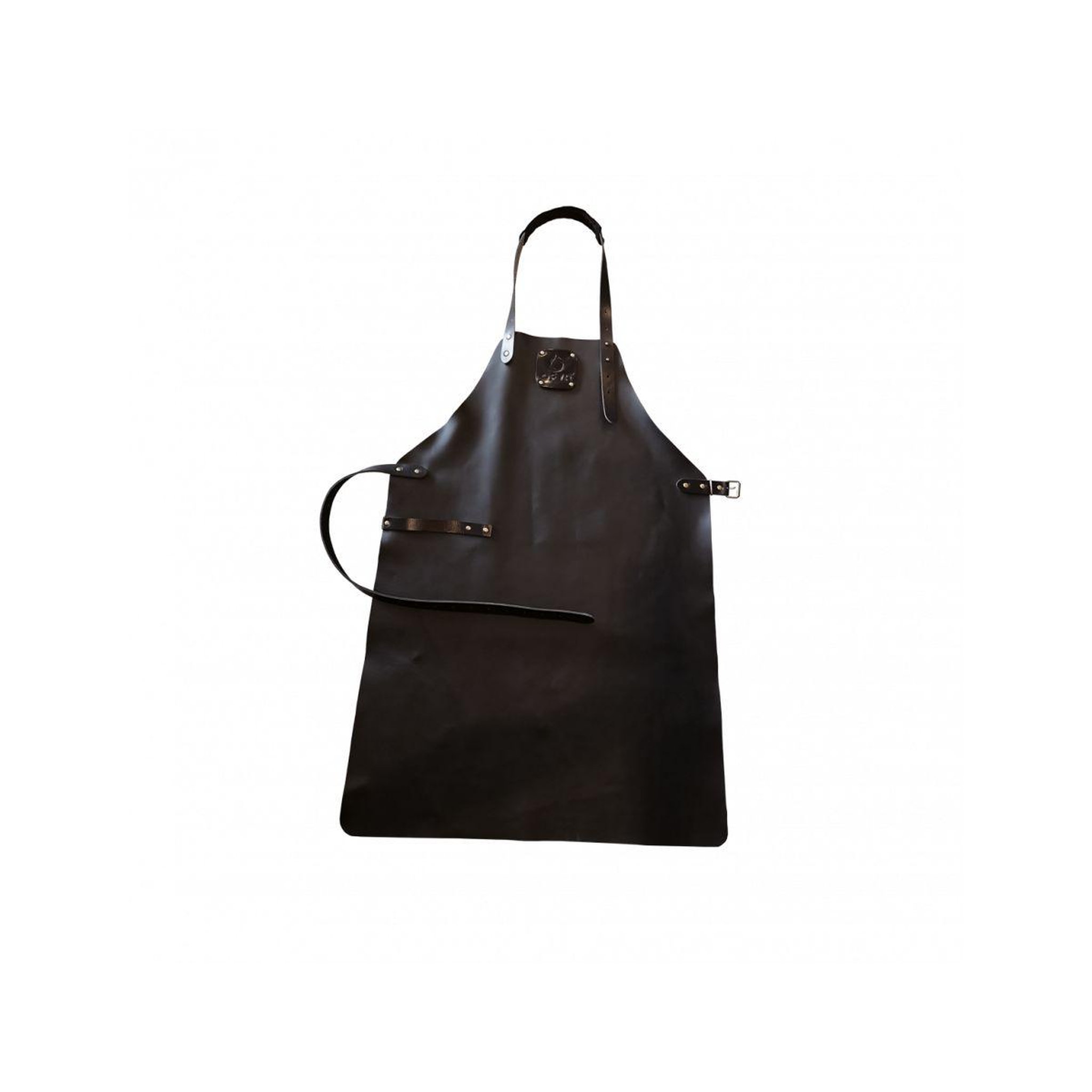 OFYR Tablier de cuisine leather apron black