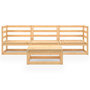 Voir la diapositive 3 : VIDAXL Salon de jardin 4 pcs bois de pin massif