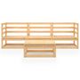 Voir la diapositive 3 : VIDAXL Salon de jardin 4 pcs bois de pin massif