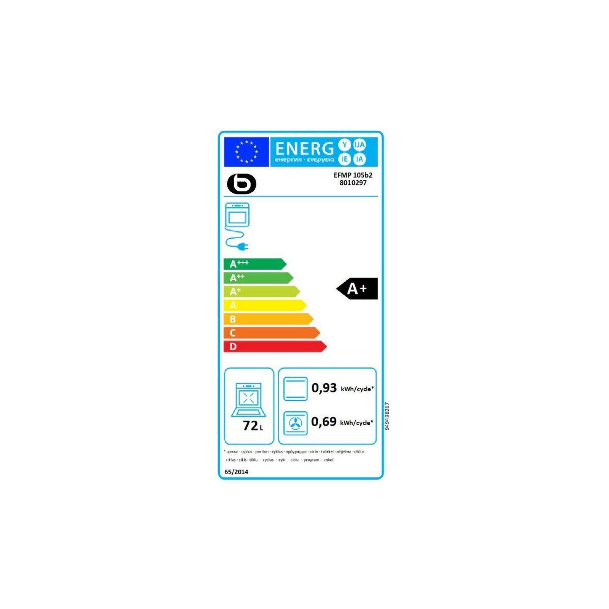 Voir la diapositive 6 : ESSENTIEL B Four encastrable efmp 105b2