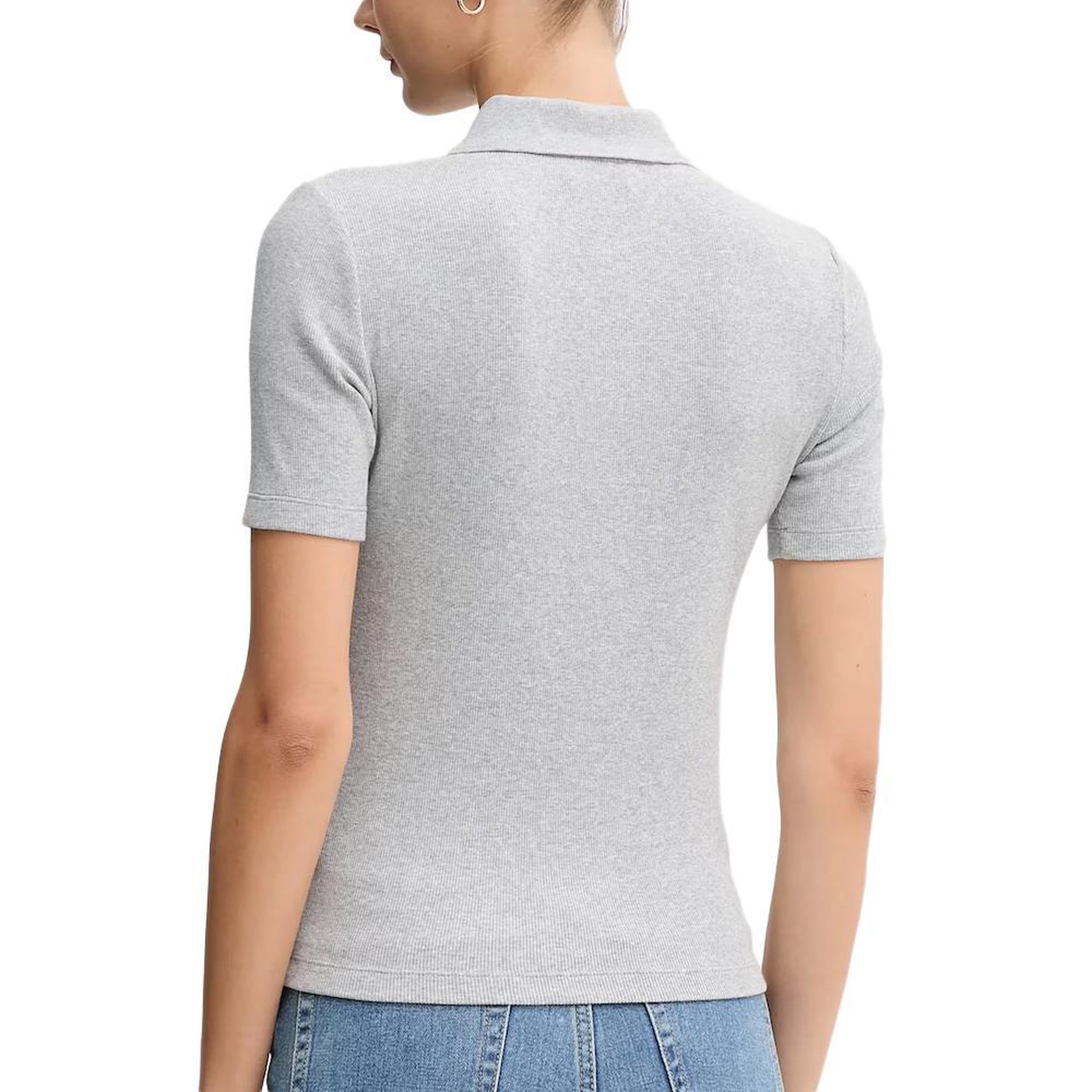 Voir la diapositive 2 : CALVIN KLEIN JEANS Polo Gris Femme Calvin Klein Jeans LV047C907G