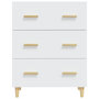 Voir la diapositive 3 : VIDAXL Buffet Blanc 70x34x90 cm Bois d'ingenierie