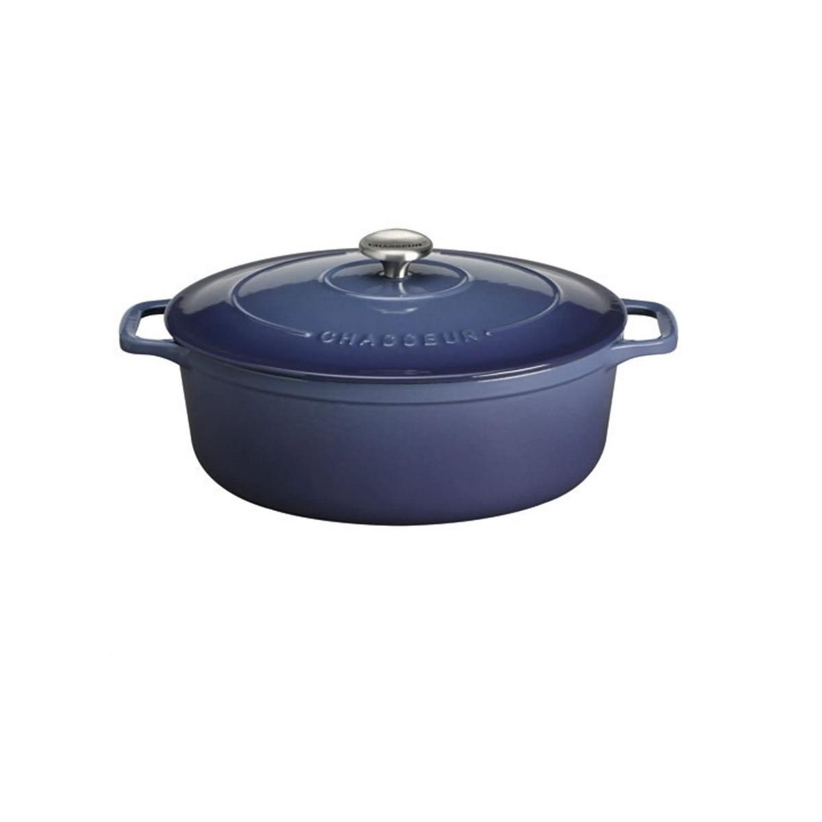 Chasseur Cocotte ovale  33cm 7l10 bleu - PUC473380