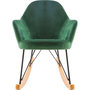 Voir la diapositive 2 : ATMOSPHERA Rocking chair en velour Ewan