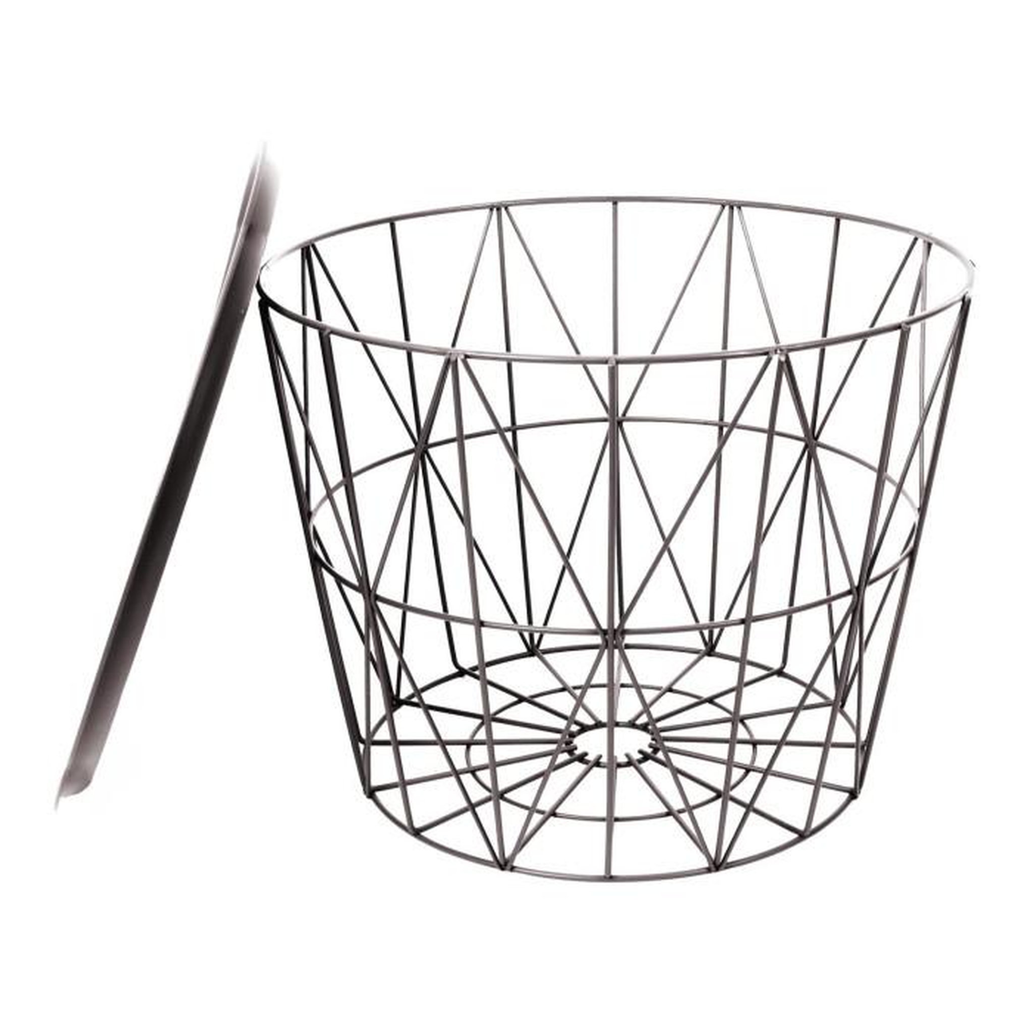 Voir la diapositive 3 : Paris Prix Table d'Appoint Design  Filaire  52cm Taupe