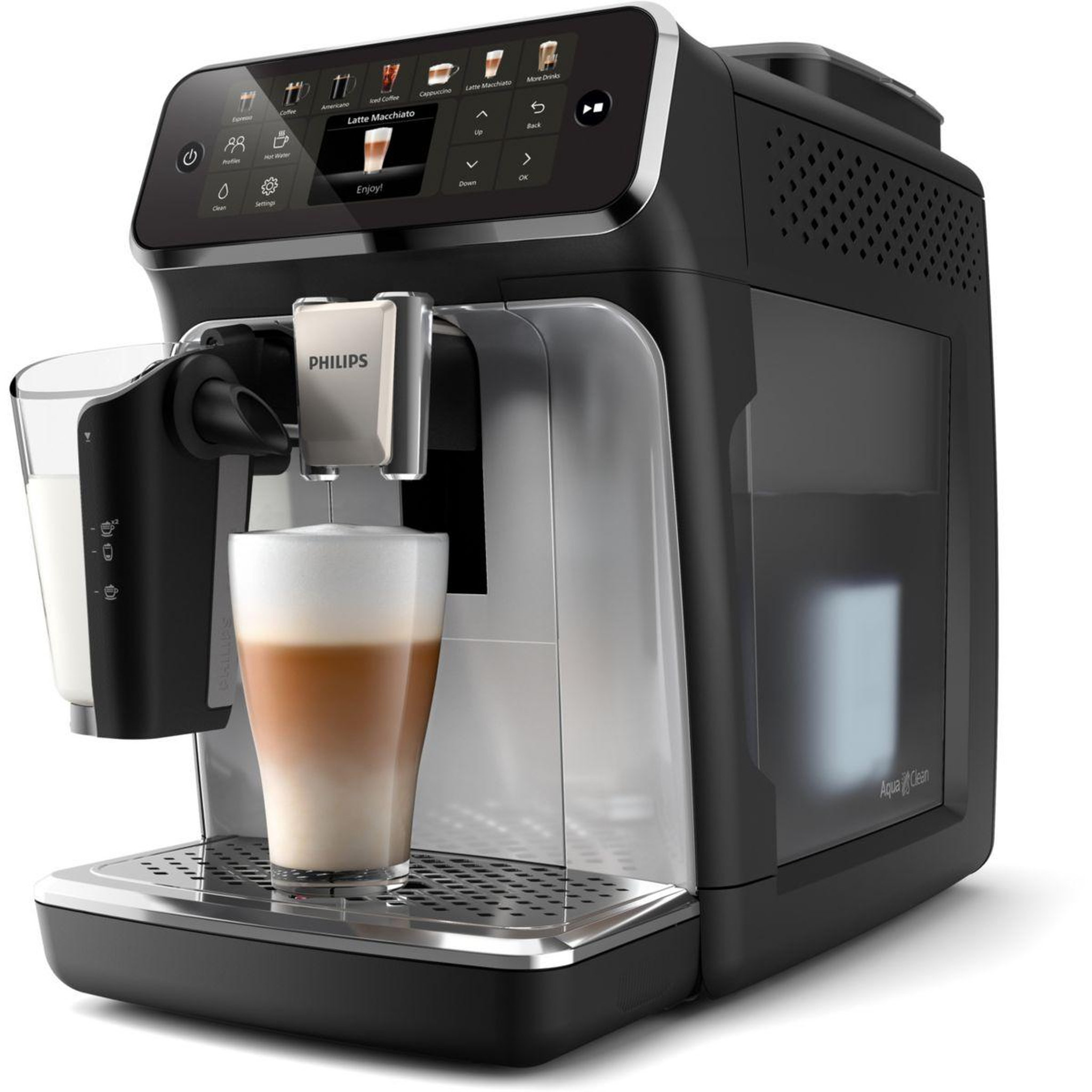 Voir la diapositive 4 : Philips Expresso broyeur lattego silentbrew ep4446/70