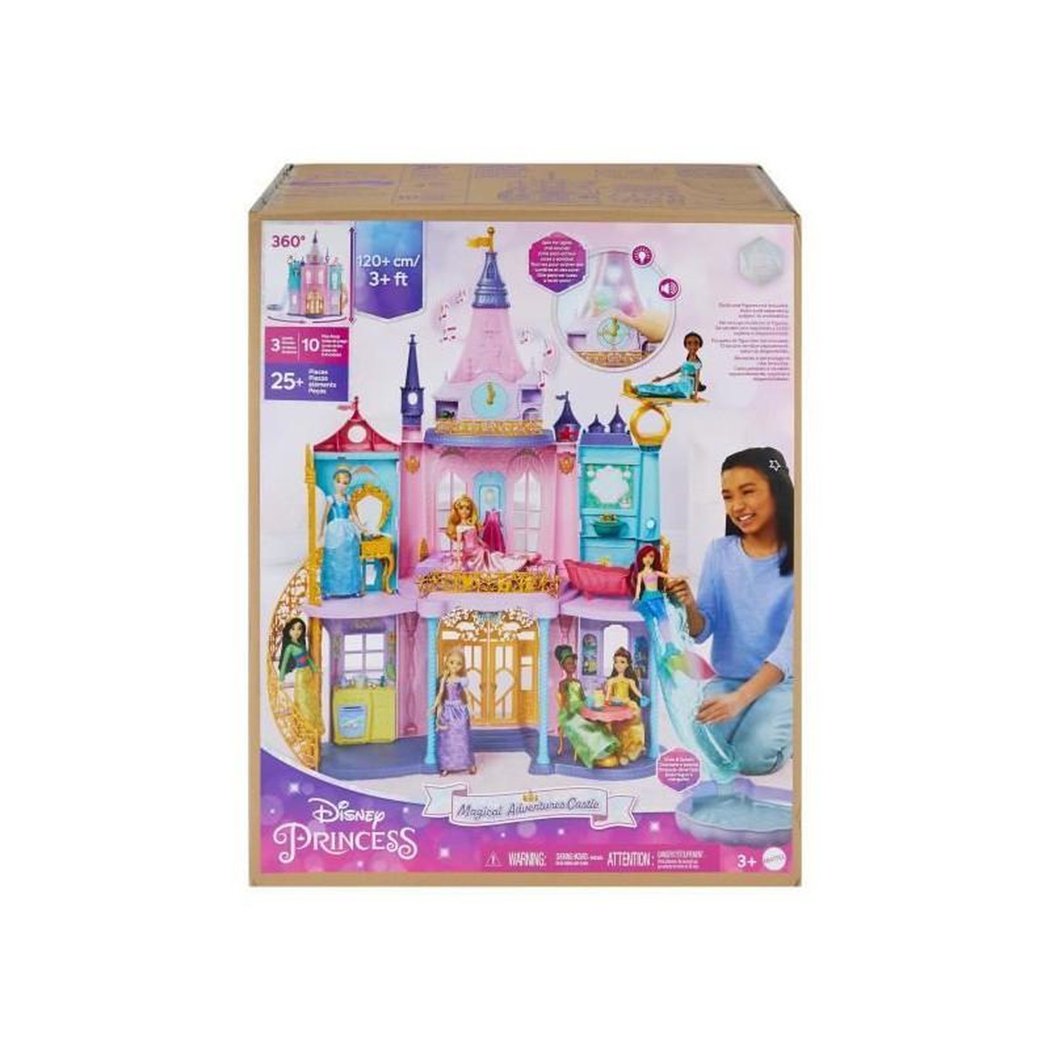 Voir la diapositive 2 : MATTEL GRAND CHÂTEAU DES PRINCESSES - MATTEL - HLW29 - POUPEE MANNEQUIN DISNEY