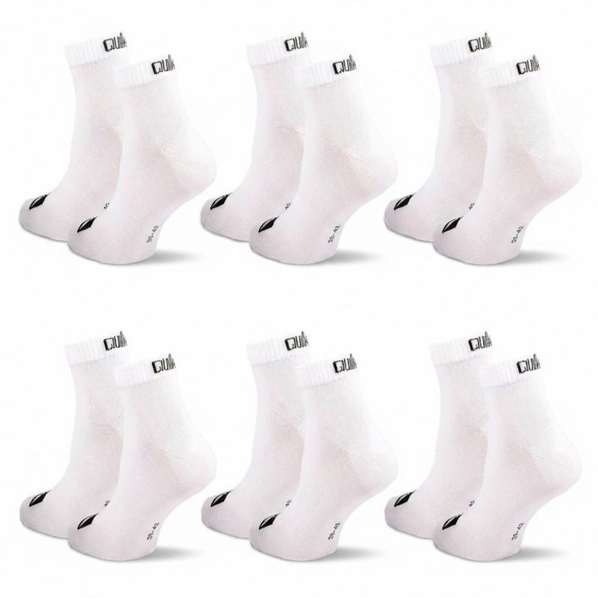 QUIKSILVER Quiksilver Pack de Chaussettes Homme QUARTER– Lot 6 Paires Sport