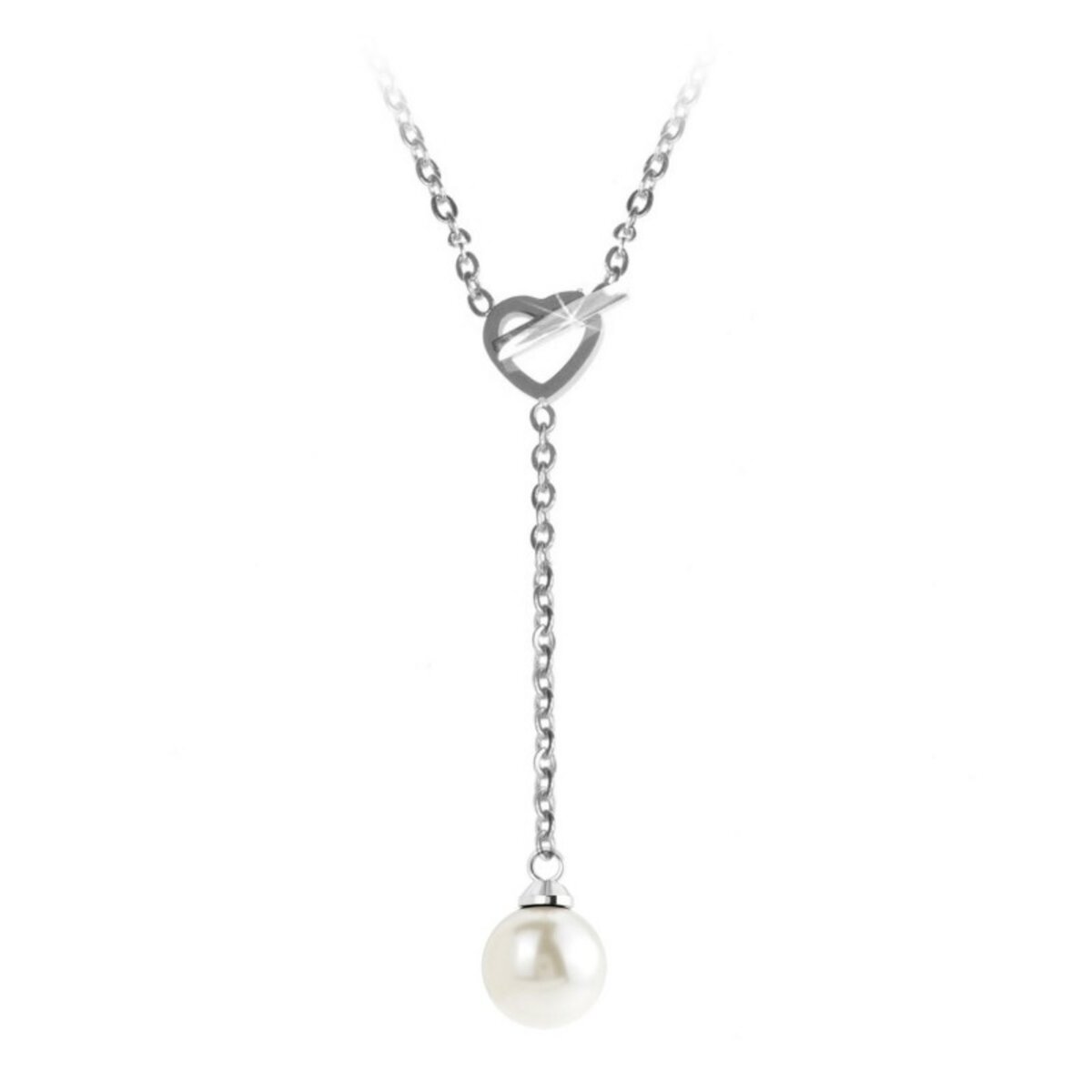 SC CRYSTAL Collier SC Crystal décoré d'une perle scintillante